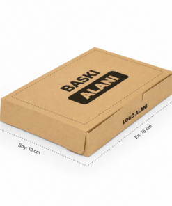 Kraft baklava kutusu - 250 Gr. Kraft Sedefli Baklava Kutusu Baskılı