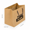 Ip saplı kraft çanta - 24 x 20,5 x 15 İp Saplı Kraft Çanta Baskılı