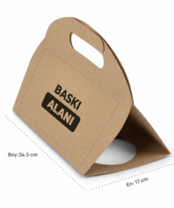 Kraft kahve taşıma çantası - Kahve Taşıma Çantası Baskılı
